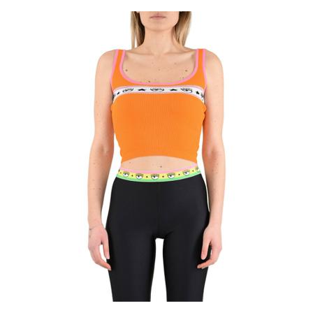Chiara Ferragni Collection Crop top Orange, Dame
