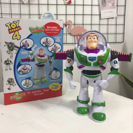 Toy Story Buzz Lightyear Woody med vinger dukke actionfigur leketøy mobil robot tegneserie håndlaget modell søte figurer gave til barn