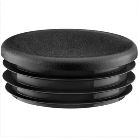 Rund rørprop 40mm 4 stk. sort, plastikprop rund prop fodpuder