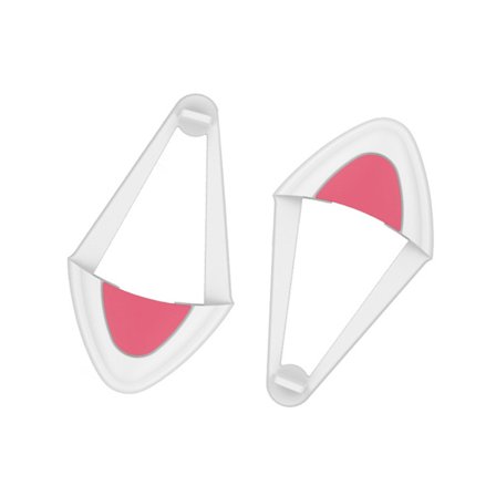 Avtagbara Gaminghörlurar 1 Par för Kattöron Fäste Stereo Headset Dekoration Tillbehör för Trådlösa Gaming Headset - Vit