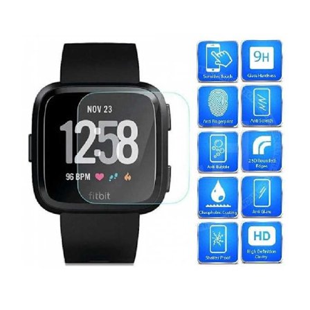 Fitbit Versa Härdat Glas 0.2mm 9H 2.15D