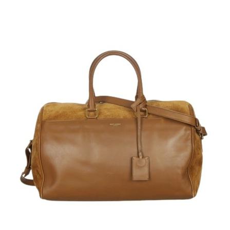 Yves Saint Laurent Vintage Pre-owned Leather Håndtaske Brun, Dame Vintage Tasker, Størrelse: ONE Size