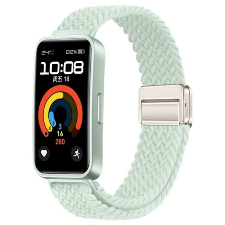 Nylonflätat armband för Huawei Band 10 9 8 Justerbart magnetspänne Armbandsur Huanwei Band 10/9/8 Tillbehör correa