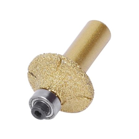 Marmor 31 mm Dia Bullnose Diamantprofil Hjul Fræserbit