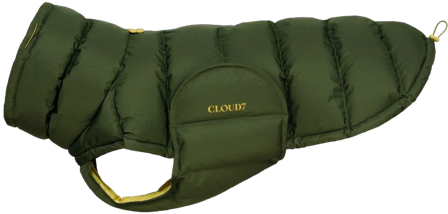 Cloud7 Dog Coat Alaska size 3-5 Olive