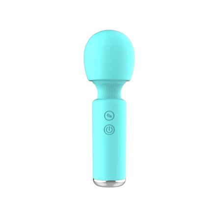 10 Frekvens Mini Silikon Massage Vibrator för Kvinnor (Blå)