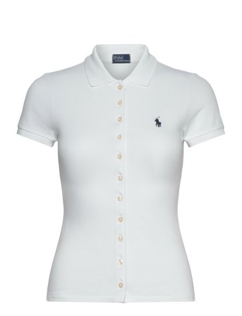 Polo Ralph Lauren Buttoned-Placket Polo Shirt - White - XS