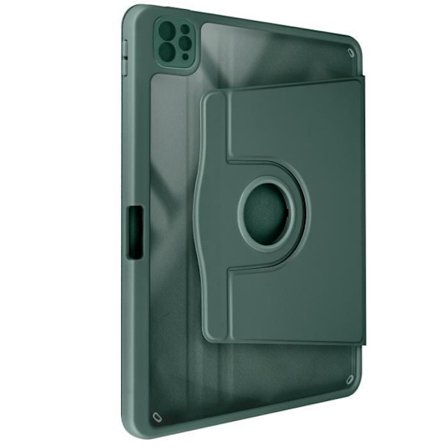 Fodral för iPad Pro 11 2024 - AVIZAR - Flip Rotating Stand - Mörkgrön