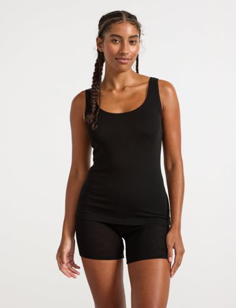 Lindex Camisole Merino Wool - Black - XXL
