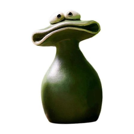 Stor Mund Frø Blomsterpotte Resin Håndværk Boligindretning Ornamenter Have Frø Dyredekoration