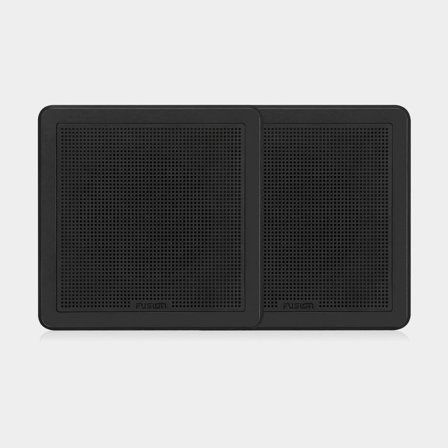 Marine speaker Fusion Square Black FM-F65SB, 6.5", 120 W, black, for flush mounting, with black grilles, 2-pack