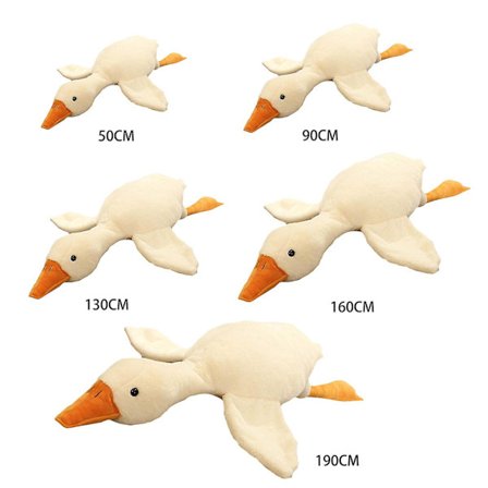 Mjuk plyschleksak Anka Gosedjur Stor Gåsplyschdocka Present