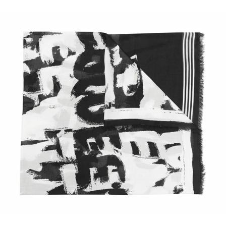 Alexander Mcqueen - Sjalar - Svart - Dam - Storlek: One Size, Dam, Storlek: ONE SIZE
