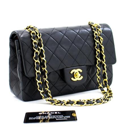 Chanel Vintage, Pre-owned Leather Shoulder Bag Zwart, Dames, Maat:ONE Size,leer