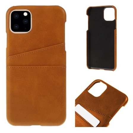 iPhone 11 Pro Max skal med korthållare - Brun