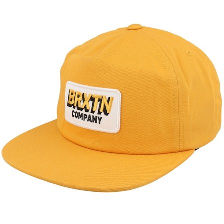 Brixton - Preto snapback Boné - Payment Medium Profile Spruce Yellow Snapback @ Hatstore