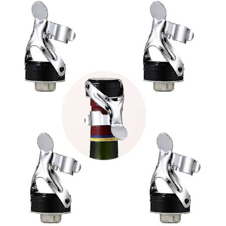 4 stk. Champagne-propper, Champagne-propp i rustfritt stål, propp for musserende vin