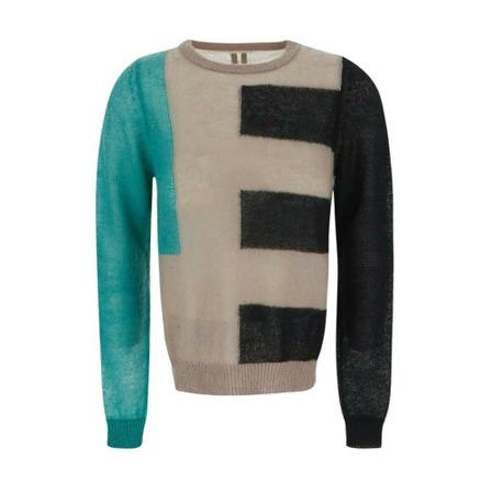 Rick Owens Biker Round Neck Sweater inbo, Dame