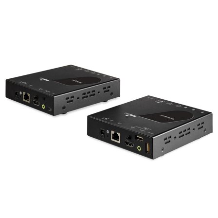 StarTech HDMI KVM Extender over IP Network - 4K 30Hz HDMI and USB over IP LAN or Cat5e/Cat6 Ethernet (100m/330ft) - Remote KVM Console -