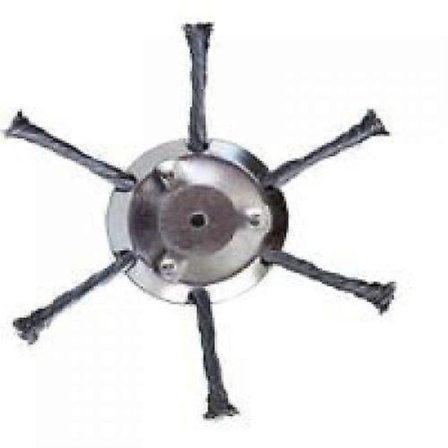 Zoll 6-Bladig Stål Grästrimmer Huvud Röjsåg Tråd Ogräsblad För Trädgård Grästrimmer Huvud Trimmer Elverktyg