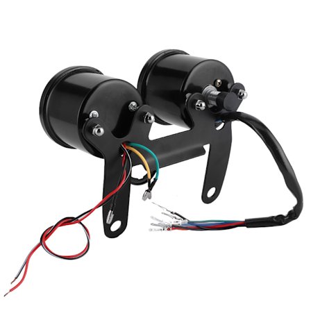 Universaali moottoripyörän nopeusmittari digitaalinen matkamittari LED-näyttö häikäisynesto taustavalo vedenpitävä kierroslukumittari kiinnikkeellä 12