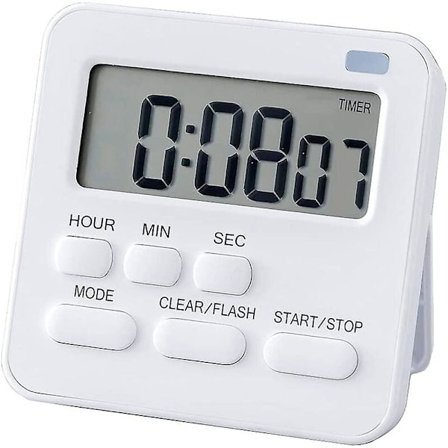 Timer, Kökstimer Digital Timer med Stoppur och Nedräkningsfunktion, Köksväckarklocka Äggtimer, Digital Magnet Timer LCD-Display för Barn och
