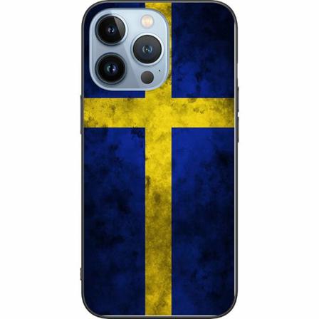Apple Iphone 14 Pro Svart Skal Sverige Flagga