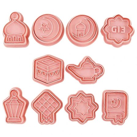 /EA/Plast DIY Kageforme Søde Bageforme Eid Ramadan Serie Formet