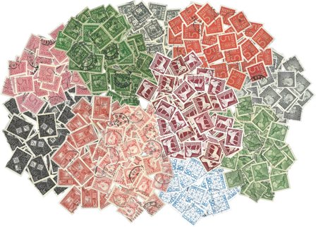 Sverige - Dubletpakke med min. 10.000 frimærker