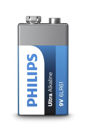 Philips ExtremeLife+ 6LR61E1B batteri x 9V - Alkalisk