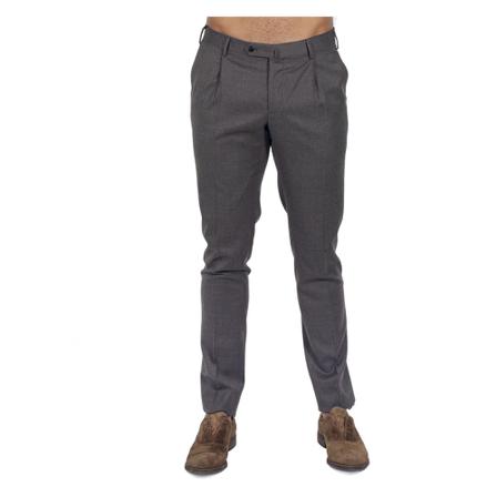 PT Torino, Slim wool pants Grijs, Heren, Maat:XL,wol