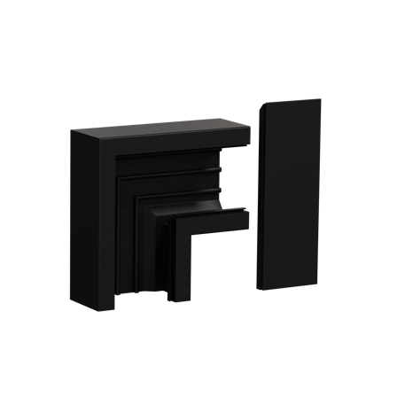 Schneider Electric INS60603 L-stykke svart, Installasjonsmaterial