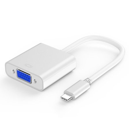 Usb C till Vga-adapter, typ C till Vga-adapter kompatibel med Pro 2016/2017/2018, Air/ Pro 2018, Surface Book 2, Chromebook Pixel/ Xp