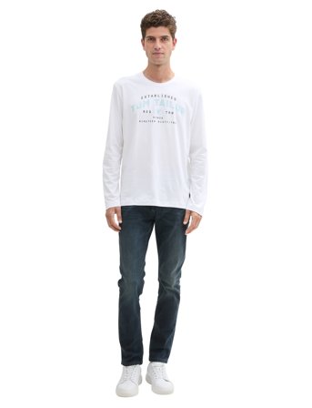 Tom Tailor Printed Longsleeve - White - S