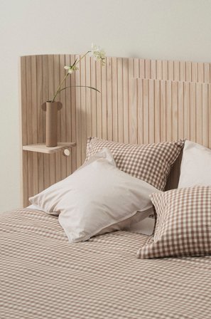 Jotex - Sengegavl 160 Cm/ 180 Cm Hvitsåpet - NAKAI - Kjøp Sengegavler hos Jotex