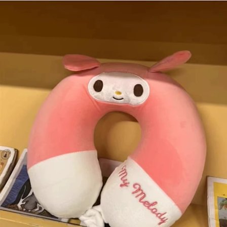 Söt Tecknad Shiba Inu Nackkudde U-formad Kudde Kontor Resekudde