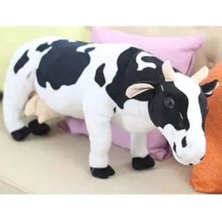 30 tum Stor Ko Plysch Leksak Mjuk Fylld Dock Realistisk Bondgårdsdjur Mjölk Ko Plushie Jumbo Ko Plysch Kudde