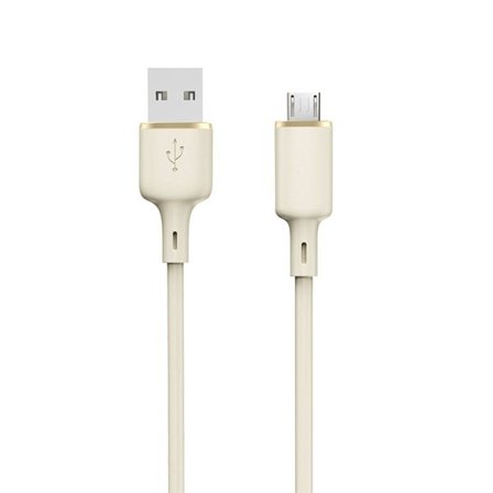 Dudao L7SM USB-A - micro USB-kabel 5A 1m - beige