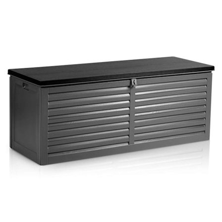 Havekasse 143 x 57 x 53,5 cm, 390 liter, sortgrå