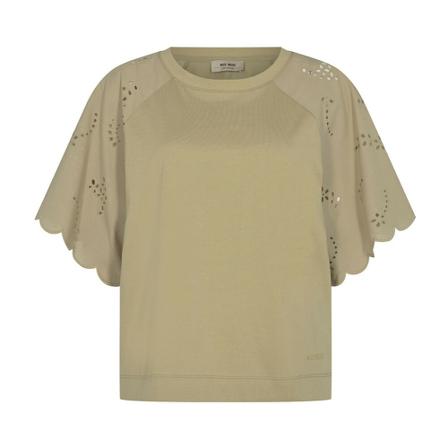 MOS Mosh, AWE O-Ss English tee strik 144280 Beżowy, Kobieta, Rozmiar: S