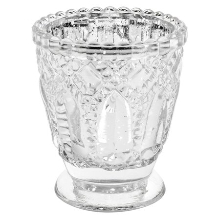 Fyrfadslys Holder Sølv