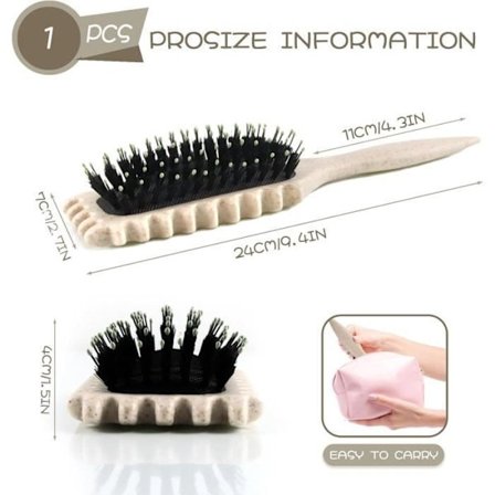 Børste for krøllete hår, krølleddefinerende børste, spenstig hårbørste, Bounce Curl-børste