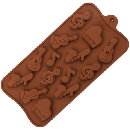 Fondantform Musiknoter Silikoneform Chokolade Guitar Kagedekoration Form Musiknoter Form Silikone Musik Egnet Til At Lave Kager,