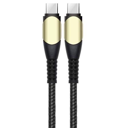 CQBB 60W hurtiglading USB-C til USB-C-kabel for Samsung Galaxy A54 A53 A52 4G-5G A52s A34 A33 A32 - Forsterket nylon svart 1M