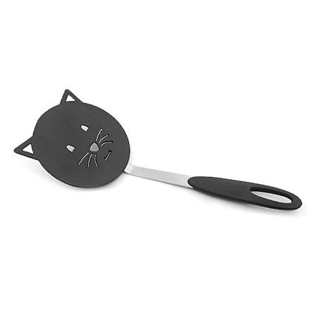 Sød Kattespatel Sort Nylon Non-Stick Spatel Varmeflipper Bedste Z4m6 Hot G0l2 (sort) (1 stk)