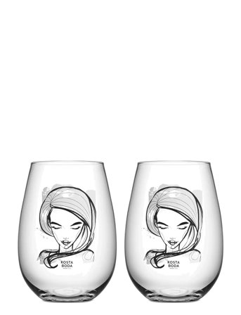 Kosta Boda | All About You / Need You (Vit) Tumbler 2-Pack 57Cl | 57 CL