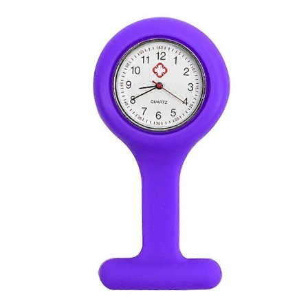 Silikone Sygeplejerskeur Brocher, Silikone Sygeplejerske Lommeur med Broche til Sygeplejersker og Andet Sundhedspersonale [db]