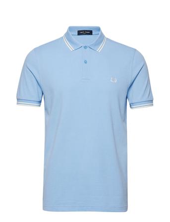 Twin Tipped Fp Shirt Polos Short-sleeved Sininen Fred Perry
