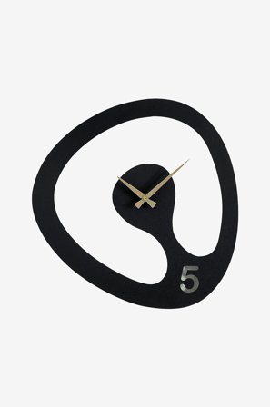 Wallity - Dekorativ veggklokke av metall Grant - Svart - Veggklokker & bordklokker - Fra Homeroom
