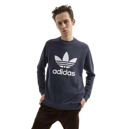 Adidas Originals, Bluza męska Adicolor Classics Trefoil Crewneck He 9490 Niebieski, Mężczyzna, Rozmiar: M